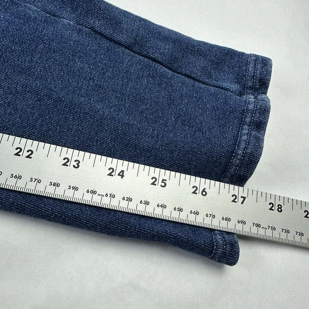 AG Adriano Goldschmied Jogger Pants 30 Blue Pleated Knit Denim 1213UFT-IKD-SEV